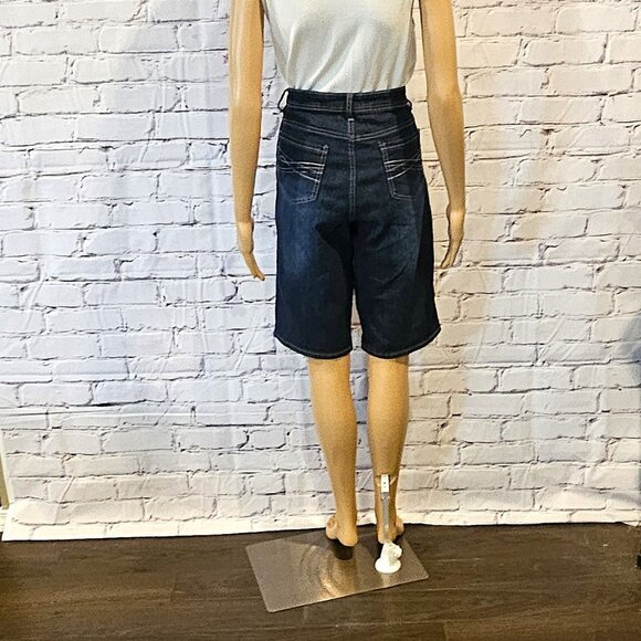 CLEO - Blue jean cotton blend shorts - Every Body style - Picture 8 of 9